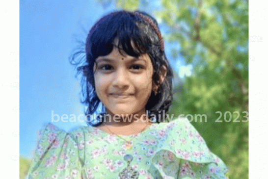 നിമോണിയ ബാധിച്ചു ഒന്നാം ക്ലാസുകാരി മരിച്ചു